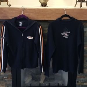 Harley Plus size sweater & LS thermal turtleneck